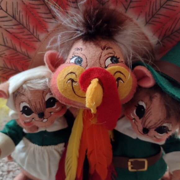 Annalee 12" Thanksgiving pilgrim turkey collectible doll - Ships fast! - Picture 2 of 3
